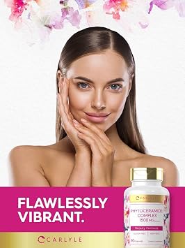 Carlyle Phytoceramide Supplement | 90 Capsules | with Organic Sweet Potato | Beauty Formula Complex | Vegetarian, Non-GMO and Gluten Free
