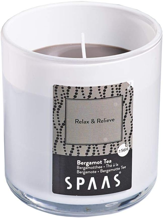 Spaas Scented Candle in Glass with Aluminium Lid, 56 Hours, Morning Breeze, Flesh Pink