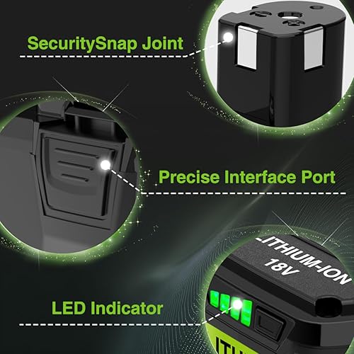 Miniatura 5 de XAMP Batería de repuesto de 8.0Ah para batería Ryobi de 18 V, baterías de iones de litio de 18 voltios para Ryobi ONE+ Plus, compatible con batería