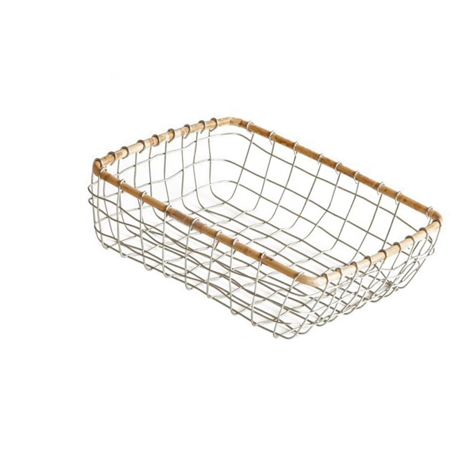 Jazuaiao Multiple Purpose Iron Wire Storage Container with Open Framework Plan for Telecommute Organization Multipurpose Iron Planner