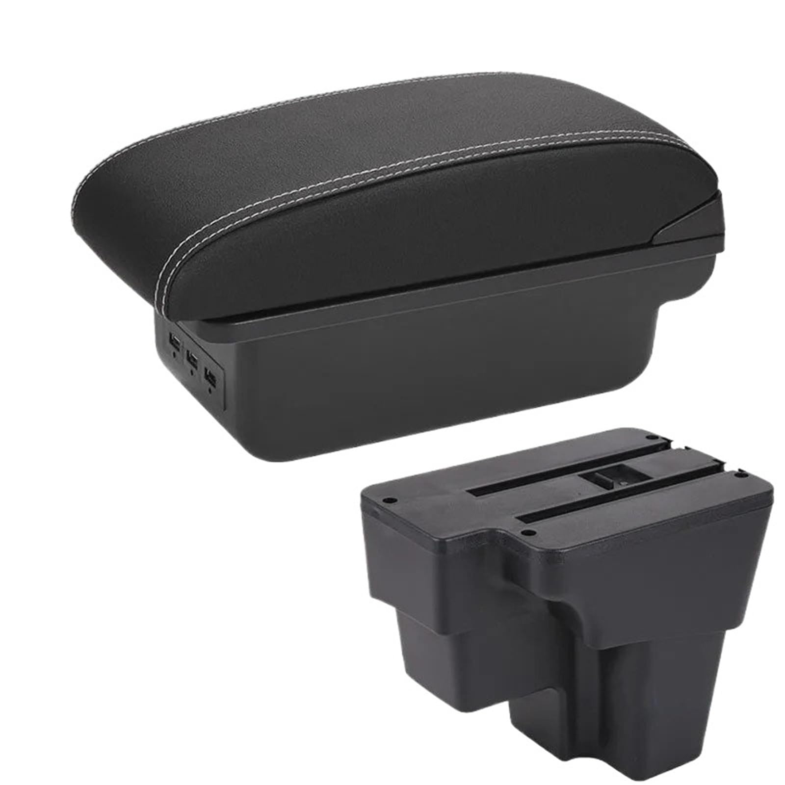 JMOLXURI Car Armrest Box For KIA For STONIC For Rio Lx For Cerato Armrest Box Car Center Console
