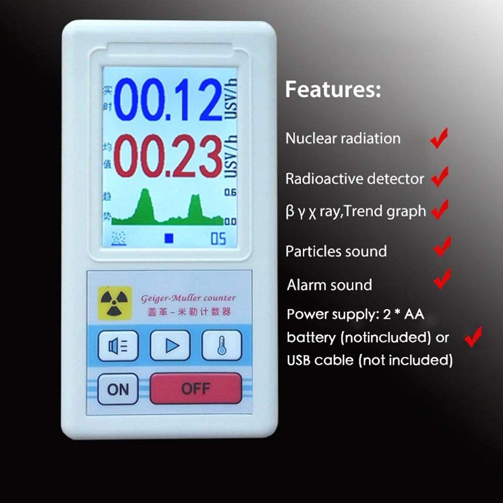 Display Screen Geiger Zähler Nuclear Strahlung Detector Personal Dosimeter Marmor Detektor Beta Gamma Röntgen-Tester