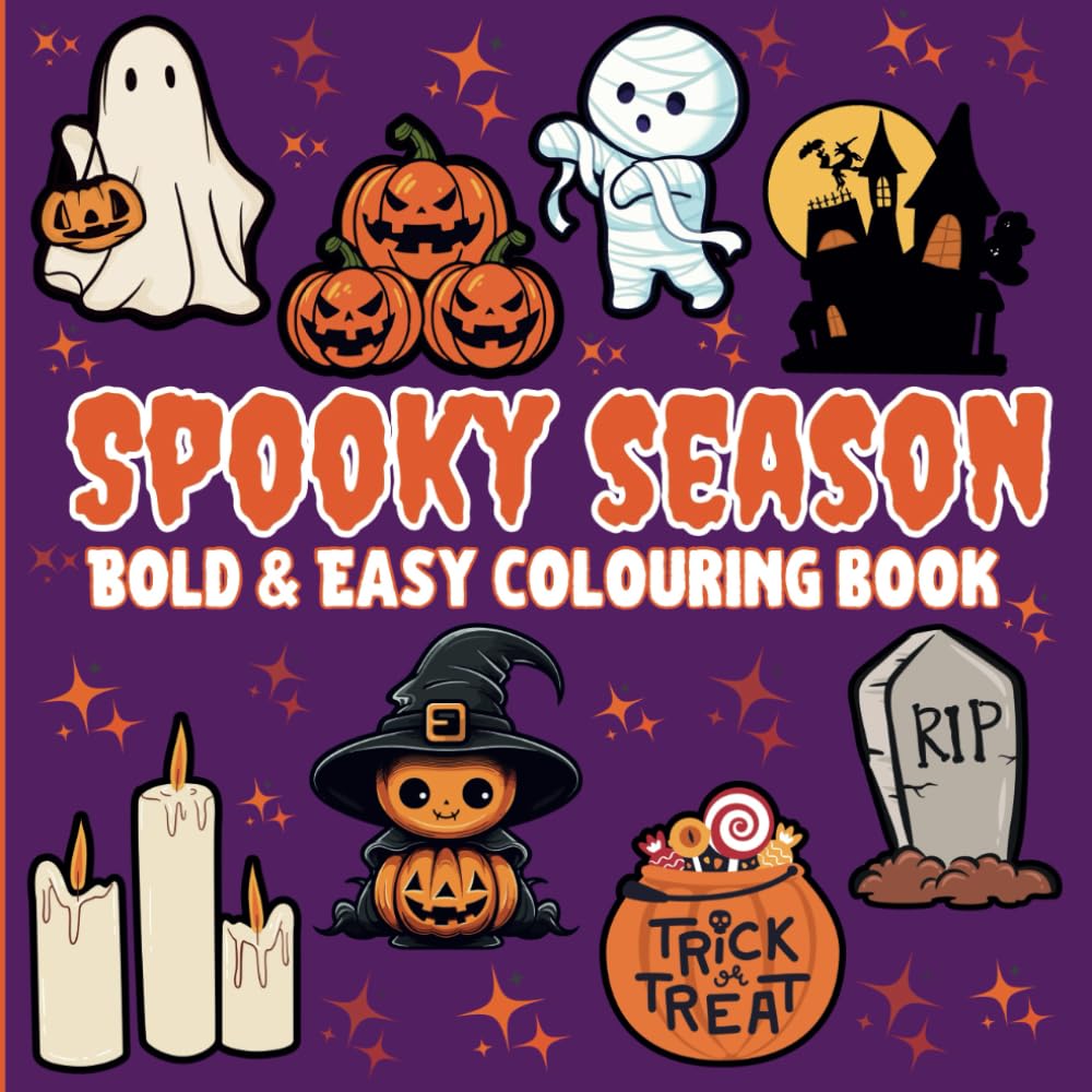 Spooky Season: Bold & Easy Colouring Book