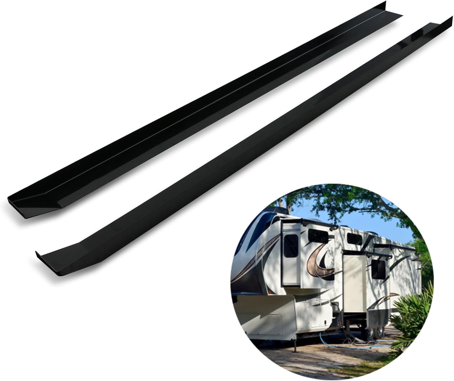 PACEWALKER RV Slide Out Ski Set Slide Out Stabilizers, RV Floor Saver for RV Camper Prevents Floors from Being Scratched and Scuffed 2PCS（Do Not Include Butyl