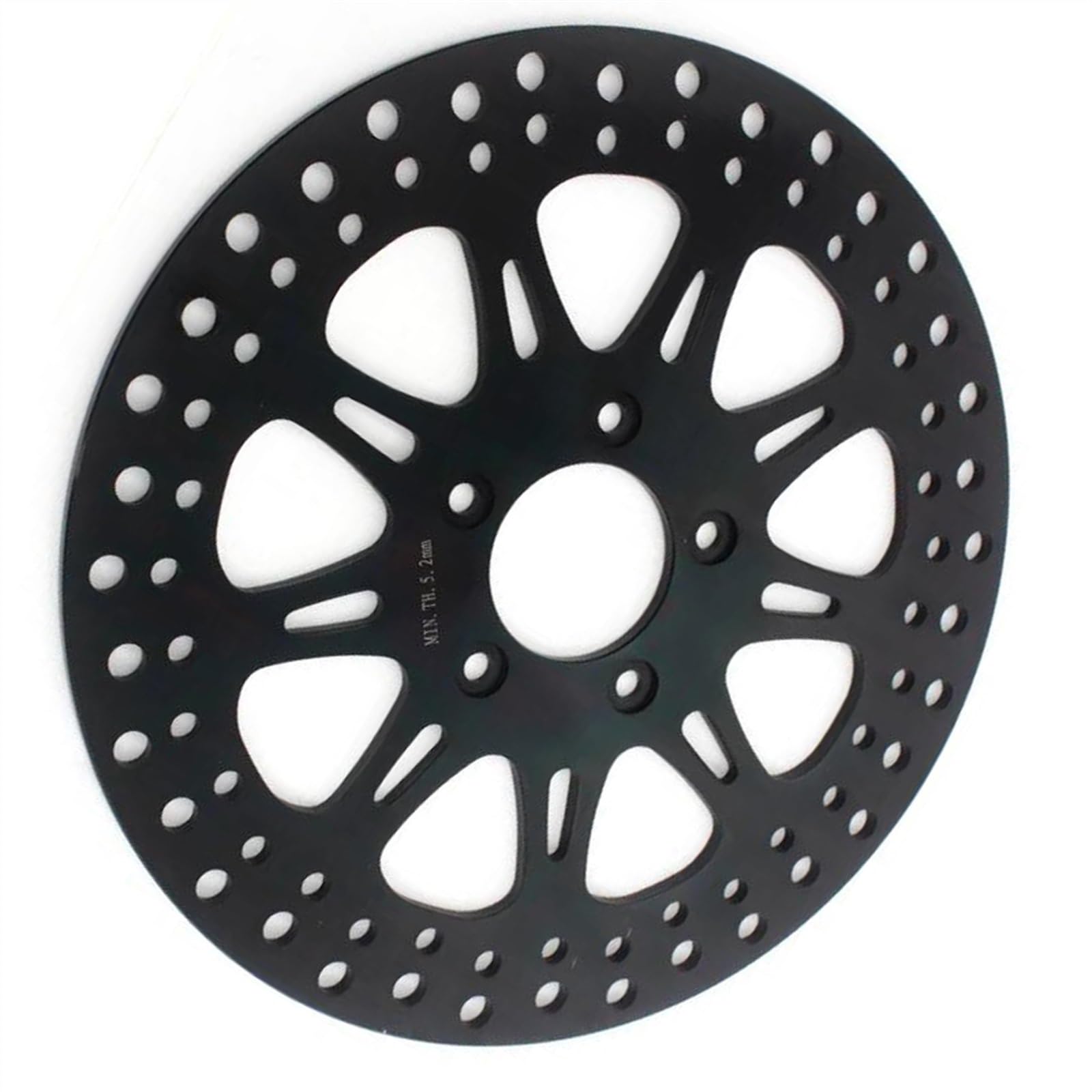 Rotor de Disco de Freno Rotor De Disco De Freno Trasero De Motocicleta para Harley para Davidson FXCWC 1584 Rocker C Softail 2008 2009 2010 2011(Nero)