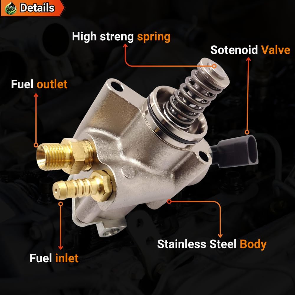 06F127025H High Pressure Fuel Pump For Audi A3 2005-2008 A4/A4 Quattro 2005-2009 / TT 2008 For Volkswagen Jetta Passat GTI 2006-2013 Eos 2007-2009 Golf R 2012-2013 For TFSI 2.0LL4# 06F127025J