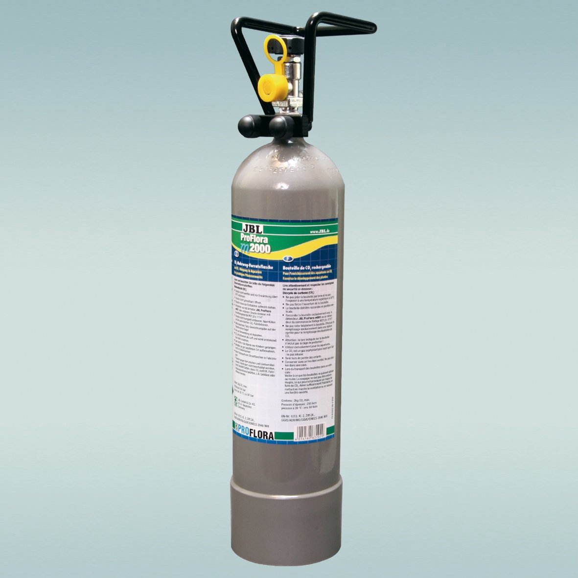 JBL ProFlora m2000 63202 Mehrweg Vorratsflasche für Düngeanlagen in Süßwasser-Aquarien, 2 kg