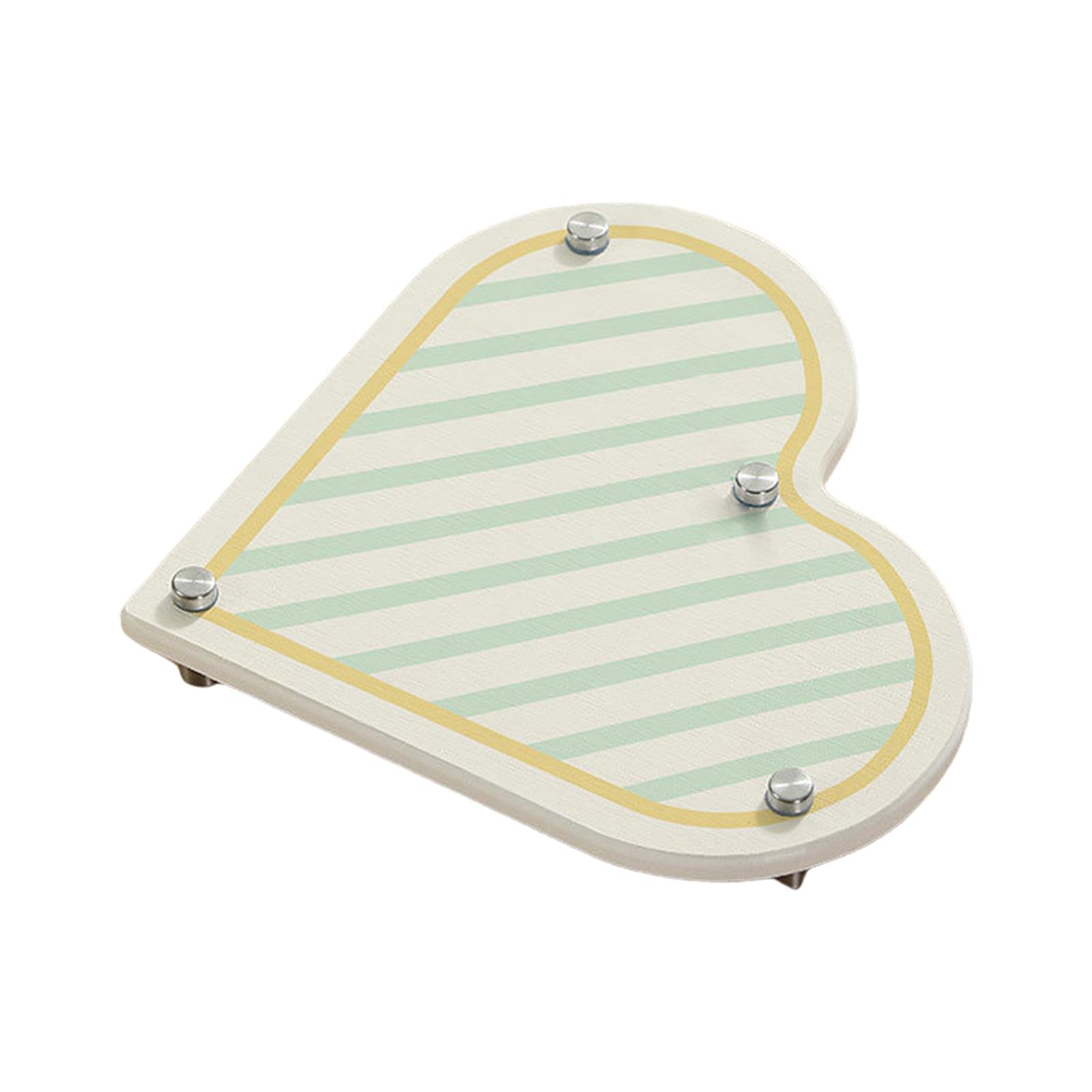 Silica Mud Hygienic Tray Adorable Heart Designs Bottom for Bathroom Counter Organization Heart Shape Bathroom Organizers