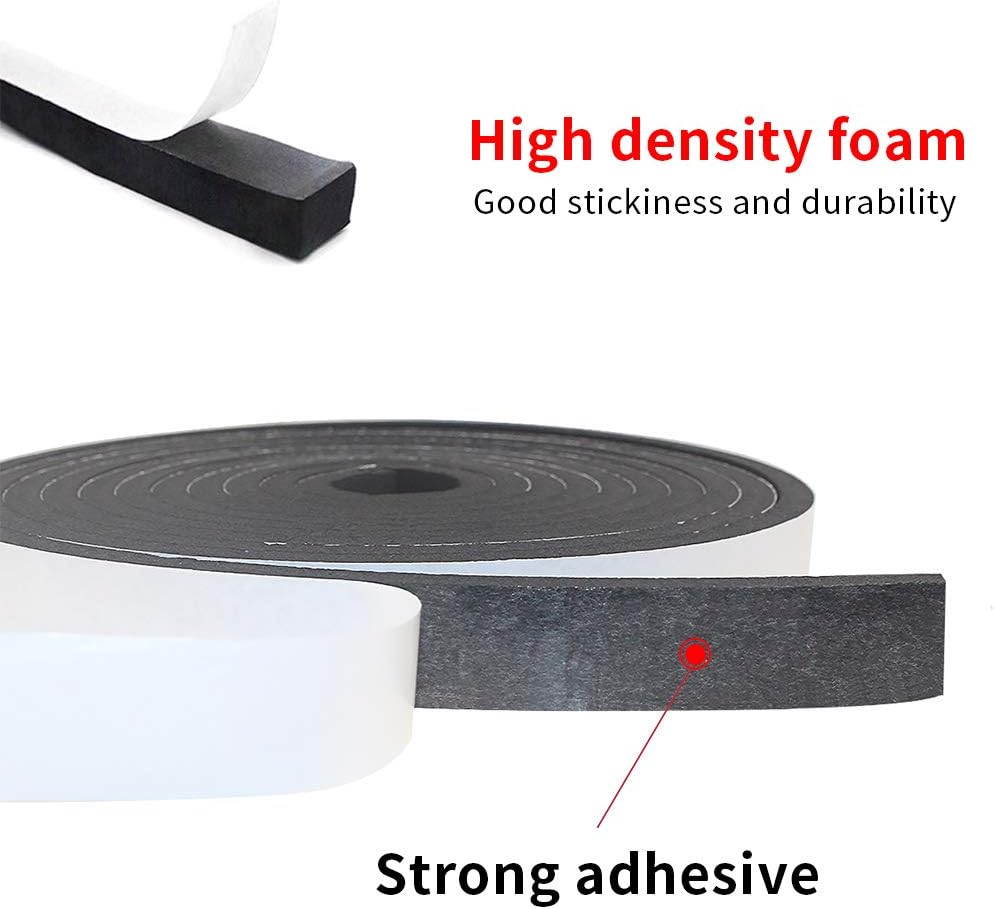 Weather Stripping Door Seal Strip for Doors and Windows, Foam