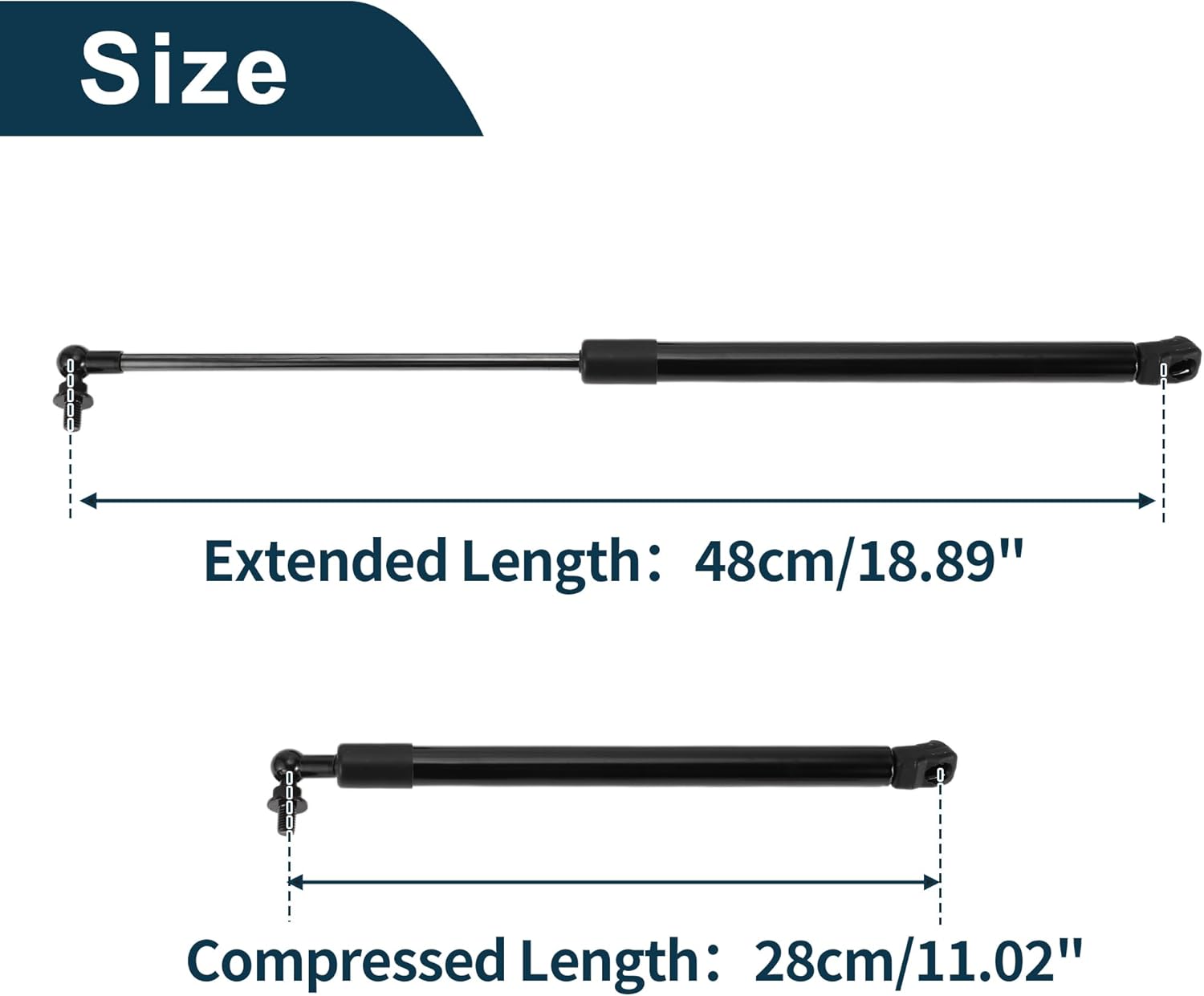 Lift Supports Struts for Mazda 6 M6 2014-2021 Front Hood Gas Spring Black with Connecting Wire,Mounting Bracket,Gasket 2Set