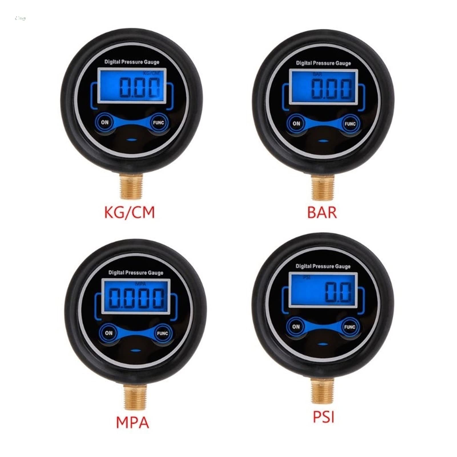 0-200PSI LCD Digitale Manometro della Pressione dei Pneumatici Auto Auto Moto Pneumatico Aria PSI Meter 1/8 "NPT Estere per Auto Camion Moto