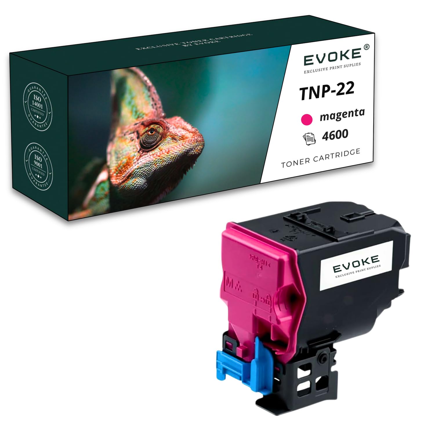 EVOKE TNP22 TNP-22 Toner Kompatybilny z Konica Minolta C35 C35P (Zestaw CMYK) 19800 Stron