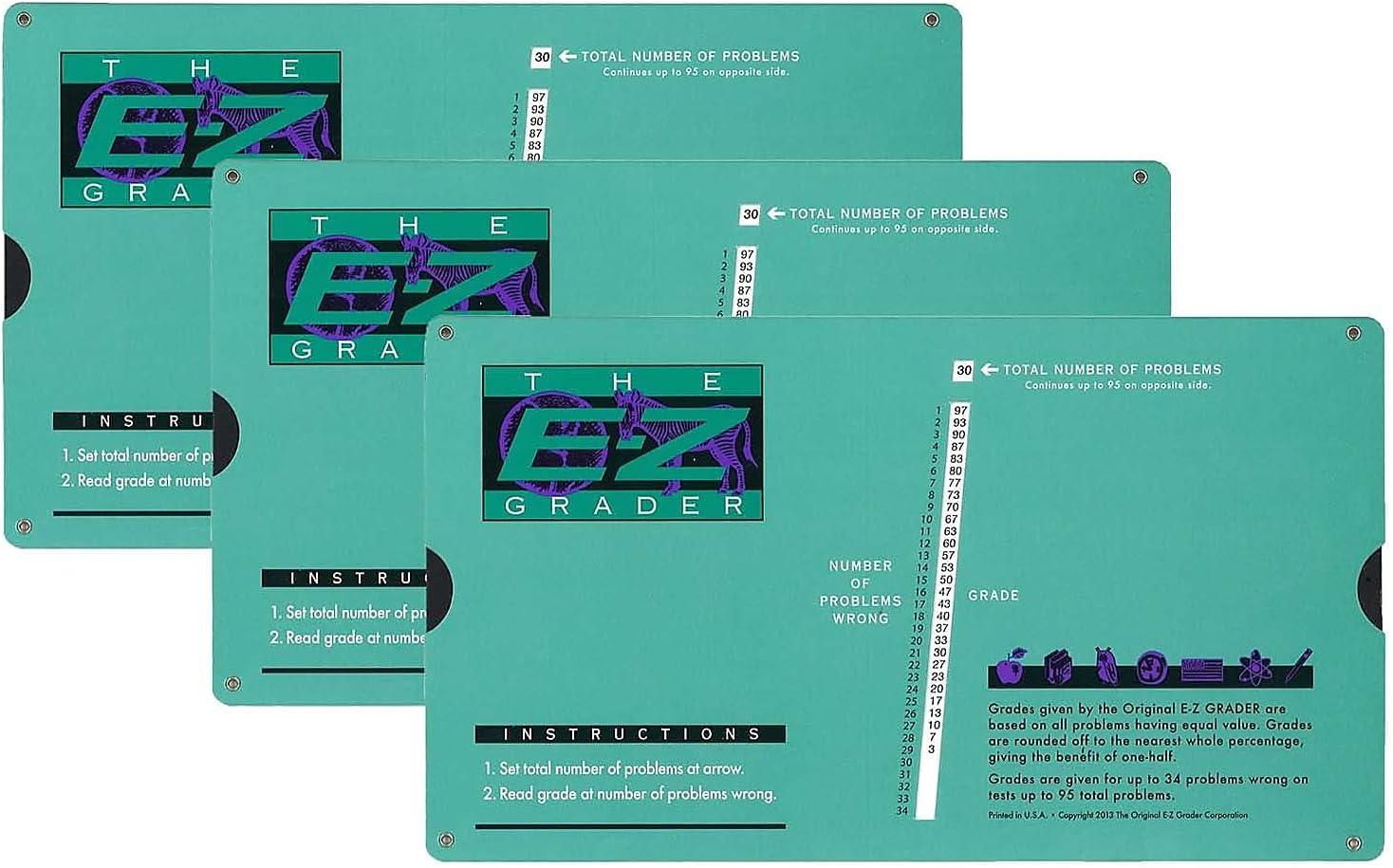 Amazon.com: Original E-Z Grader EZ-5703-3 E-Z Grader Rectangle Shaped ...
