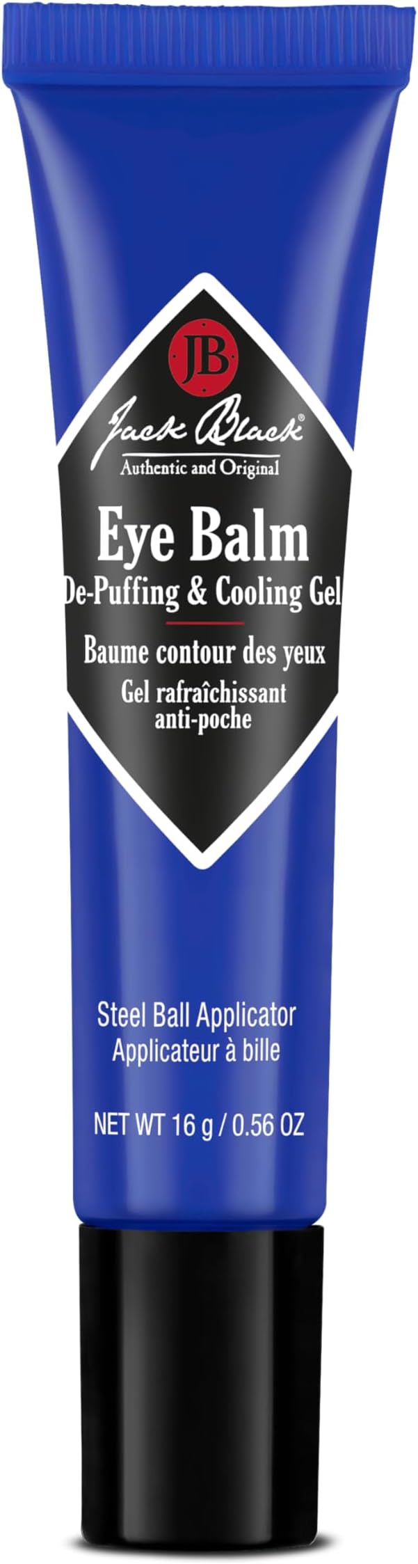 Jack Black Eye Balm De-Puffing & Cooling Gel, 0.56 Ounce