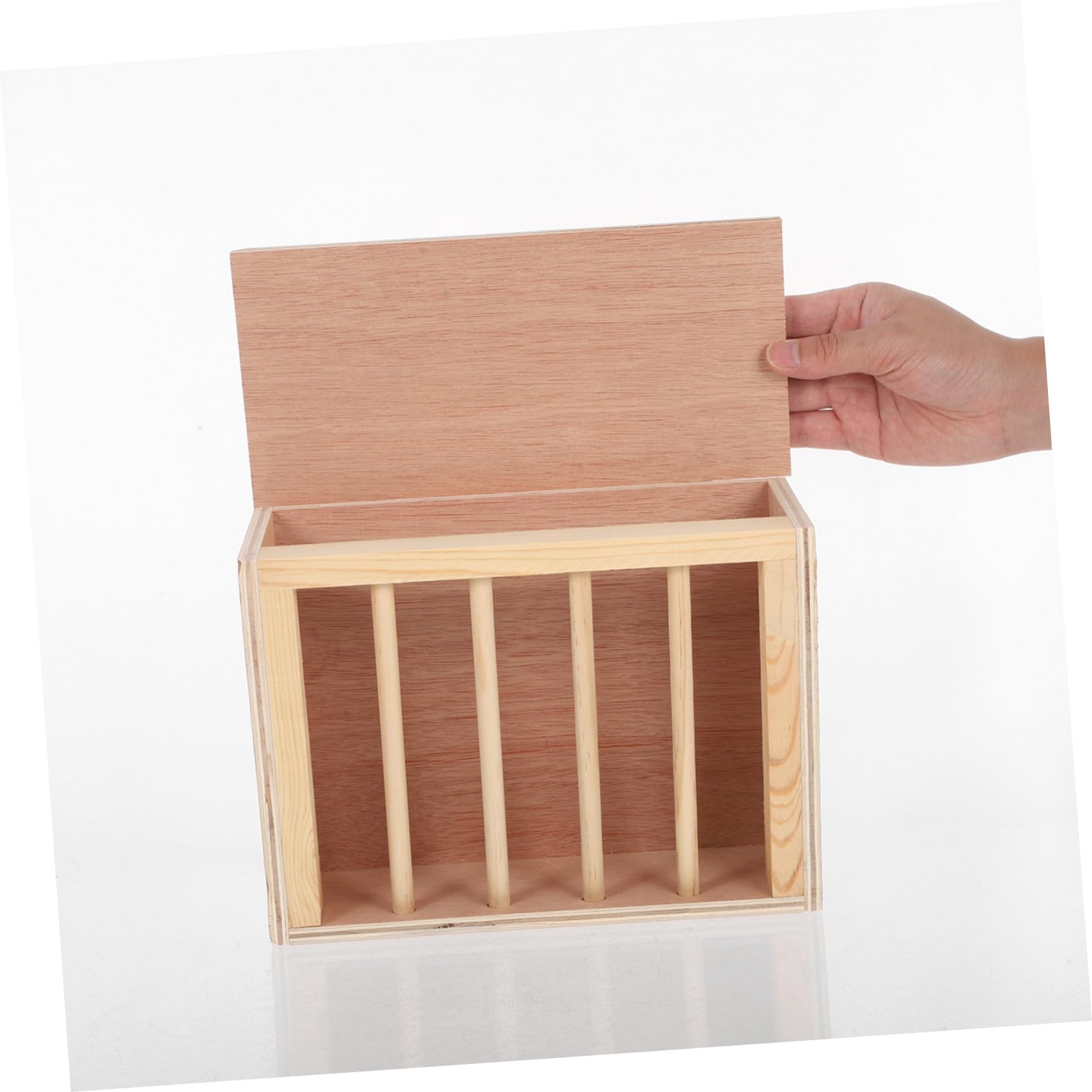 ORFOFE Râtelier à Foin Bois pour Lapins et Cobayes Distributeur Mural de Foin pour Cages de Petits Animaux Mangeoire Anti-gaspillage