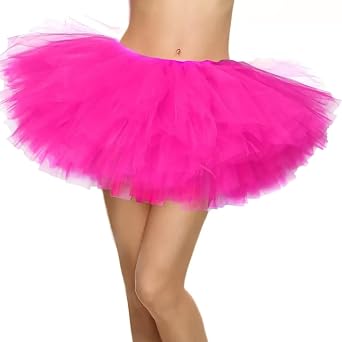 Tutus for Women Adult Tutu Skirts for Women Halloween Costumes Hot Pink
