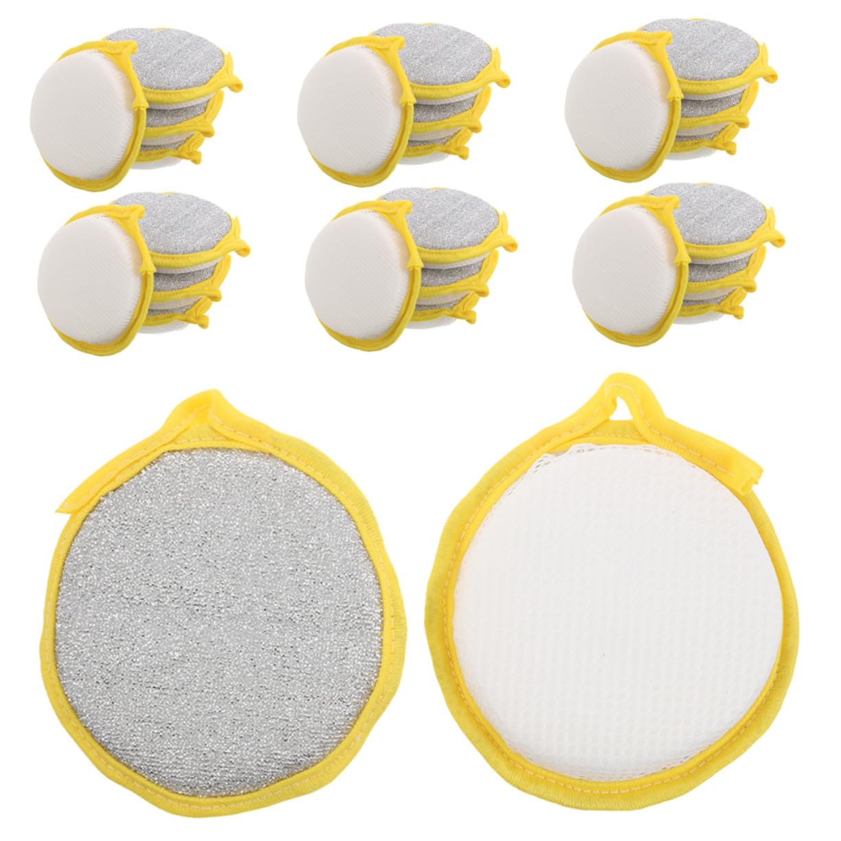 Yardenfun 50 Pezzi Spugne Cucina Lato per Lavaggio Piatti Spugna Antigraffio per Pentole e Padelle Rimuove Olio Efficacemente Morbida e Resistente per Pulizia Domestica