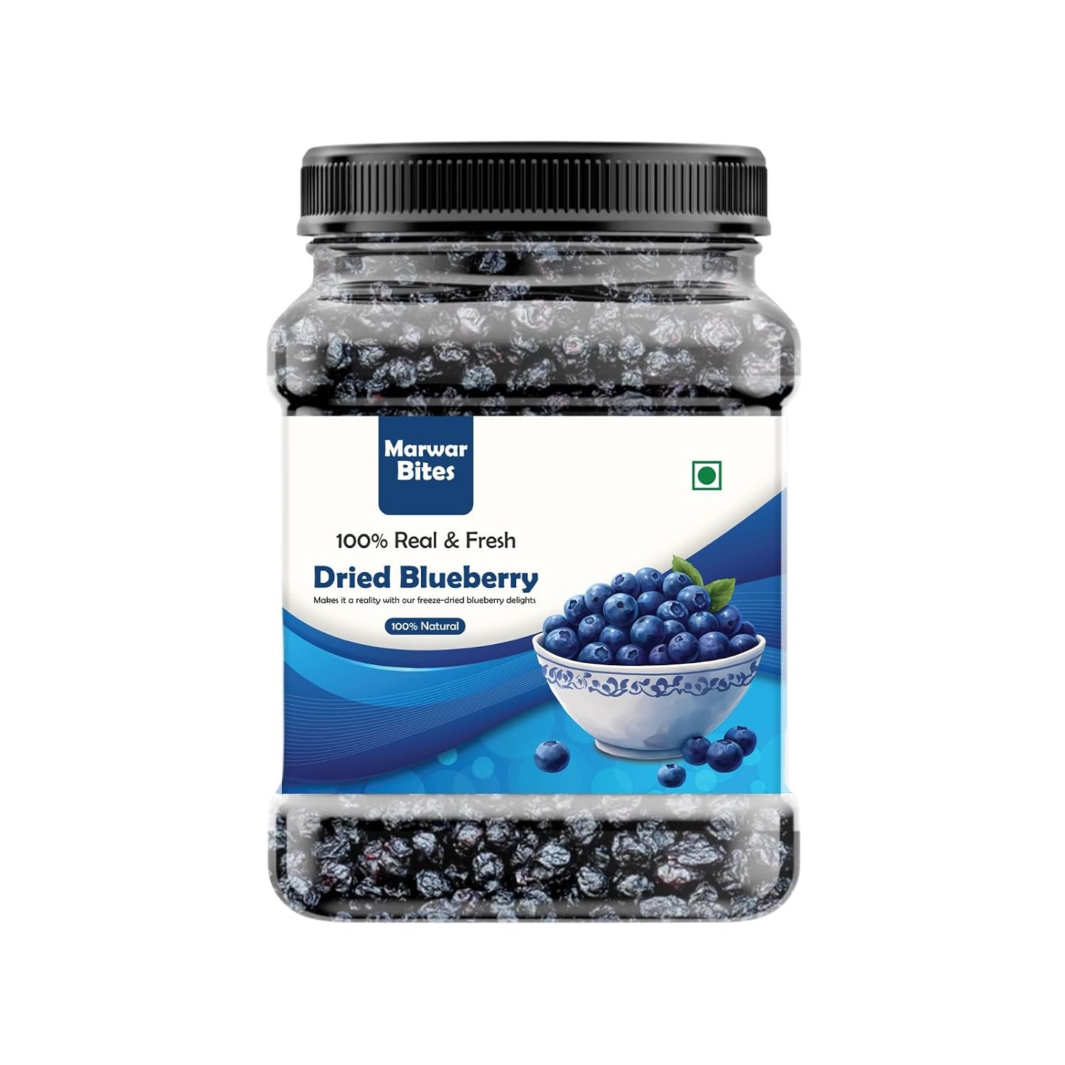 MarwarBites Premium Dried Blueberries | Naturally Sweet & De