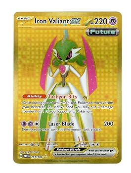 たたと Pokemon - Iron Valiant ex 261/182 - Paradox Rift - Hyper