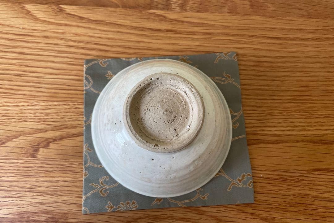 高麗茶碗 雨漏手写（加藤 錦雄衛作）共箱 茶道用抹茶碗 ※