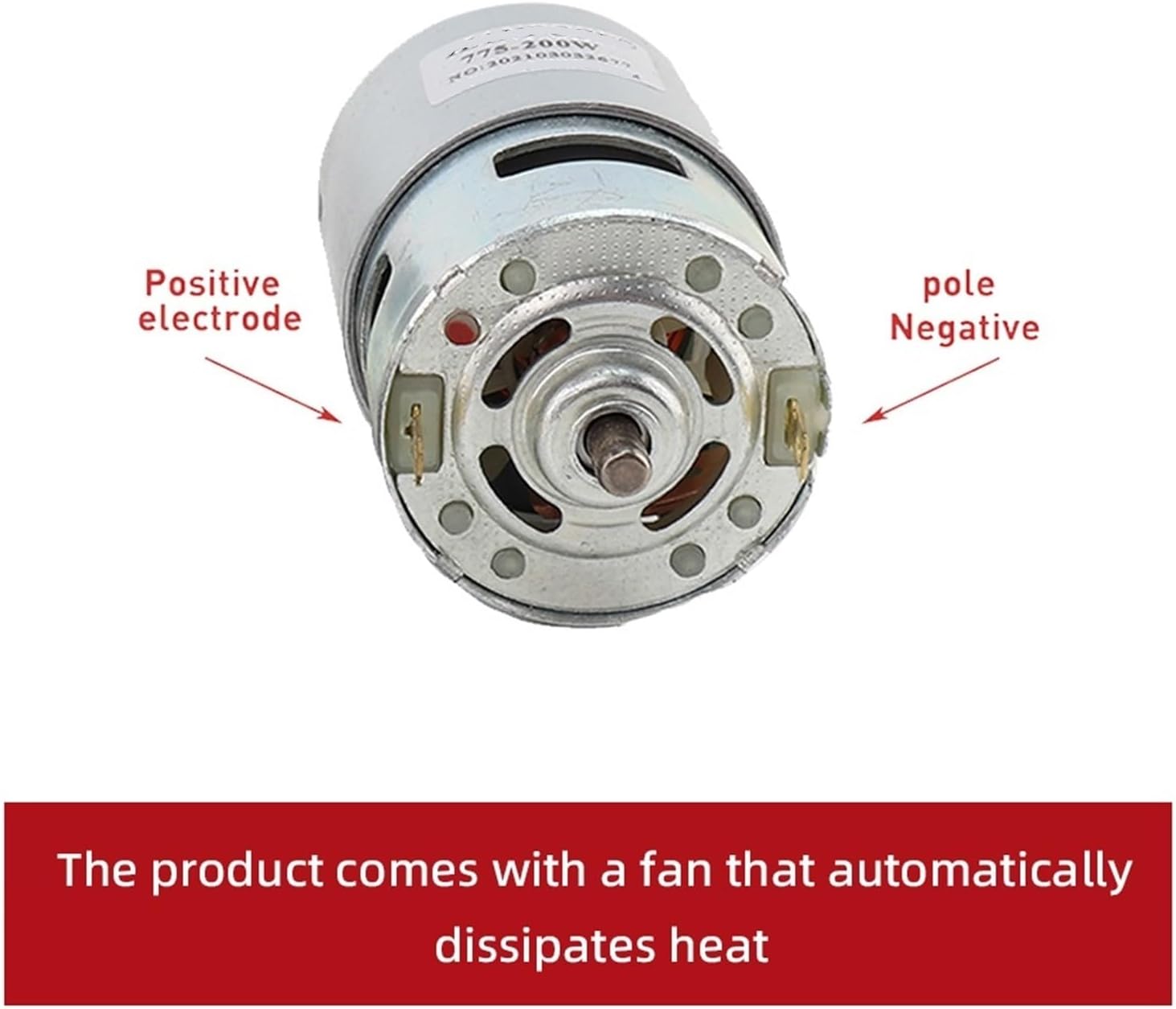 1 Pcs 775 150w 220w Motor 3000-12000 RPM Motor 775 Lawn Mower Motor 12000RPM Two Ball Bearing Rated Brush Dc Motors(775-200W-15000rp-12V)