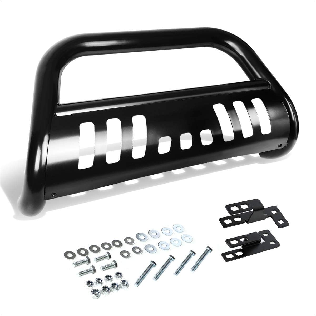 PM PERFORMOTOR 3" Black Steel Bull Bar,Front Bumper Push Bar Grille Guard Compatible with 15-17 Chevy Colorado/GMC Canyon