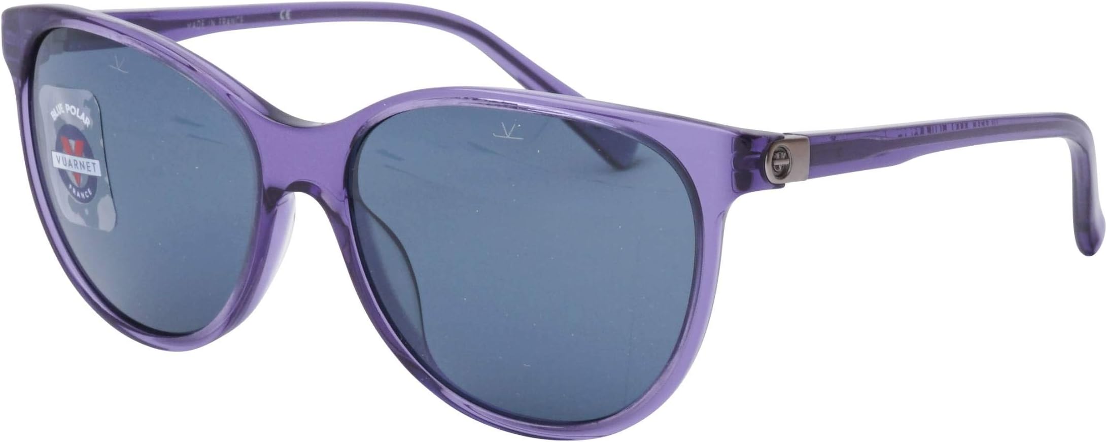 Vuarnet VL151600040622 Sunglasses Transparent Purple Frame PX1000 Blue Mirror Polarlynx Lens