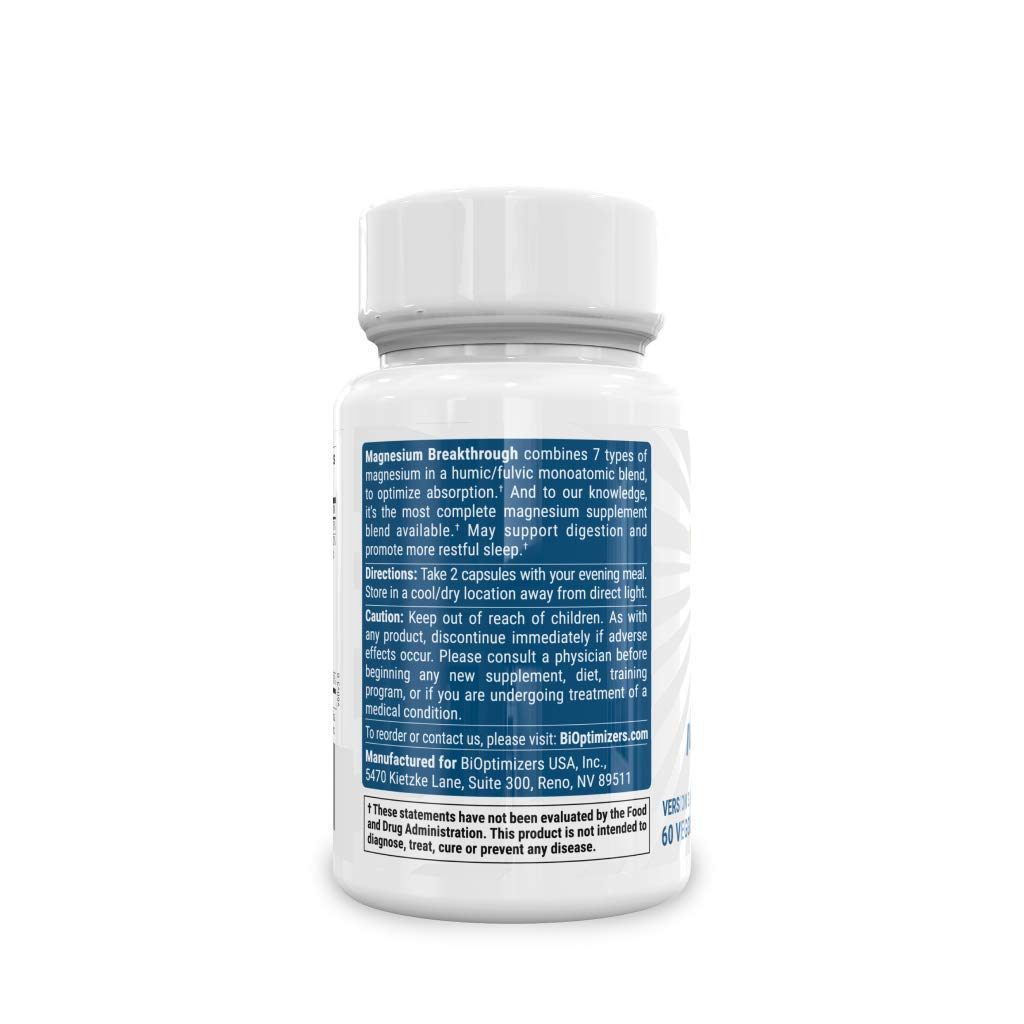 Buy Bioptimizers Magnesium Breakthrough 7 Types of Magnesium
