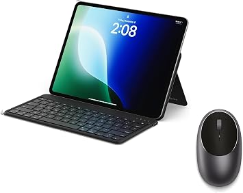 Satechi OntheGo Keyboard & M1 Mouse, Bluetooth, USB-C Rechargeable, Wireless - Black & Space Gray