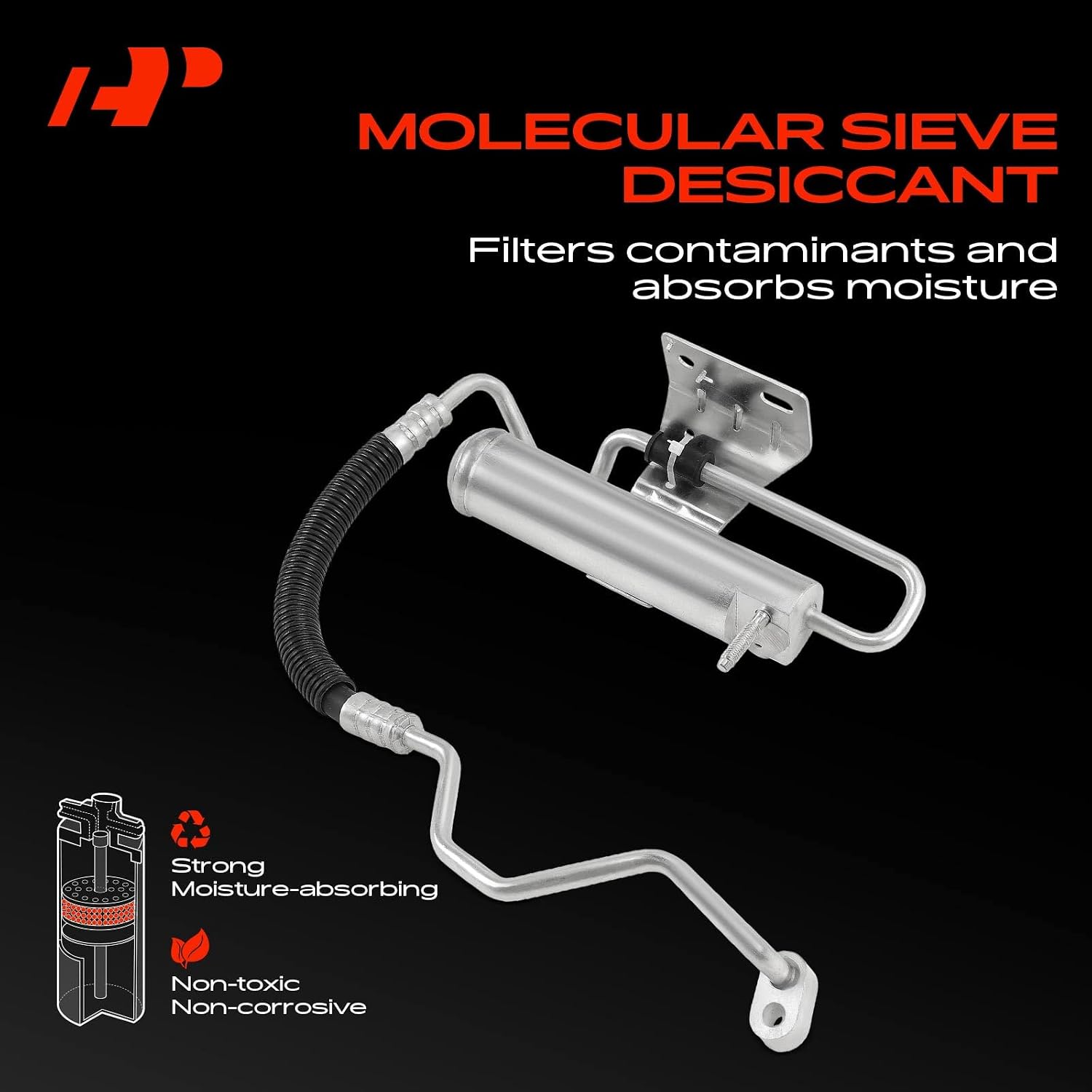 A-Premium Aluminum Air Conditioning A/C Receiver Drier Compatible with Dodge Journey 2009, Silver