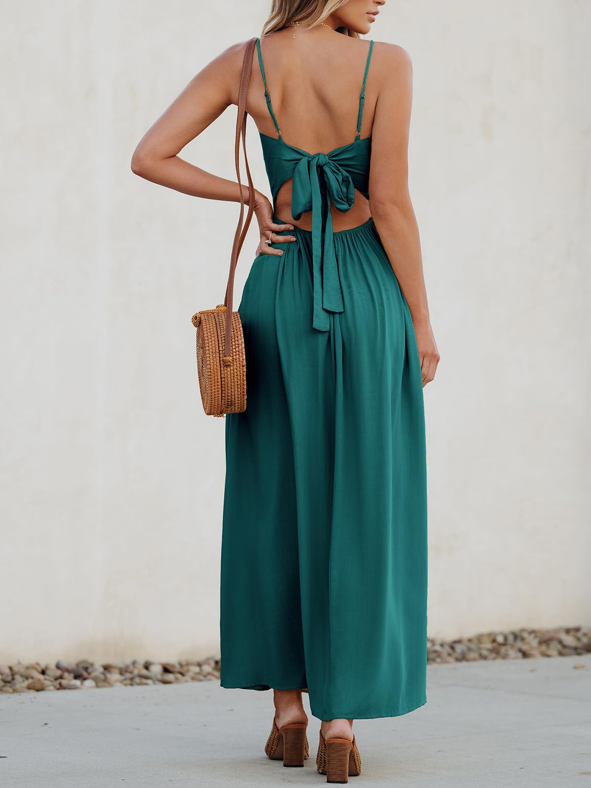 CUPSHE Abito Estivo da Donna con Scollo a V, Senza Maniche, Colore a Contrasto, Stampa Floreale, Mini Abito per Il Tempo Libero, Feste, Spiaggia, Cami