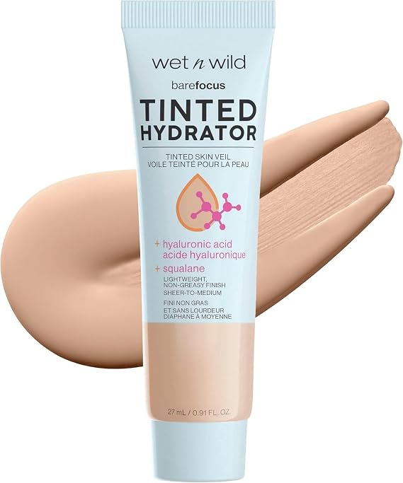 wet n wild Bare Focus Tinted Hydrator Matte Finish Light Makeup & Clarifying Finishing Powder Light-Medium