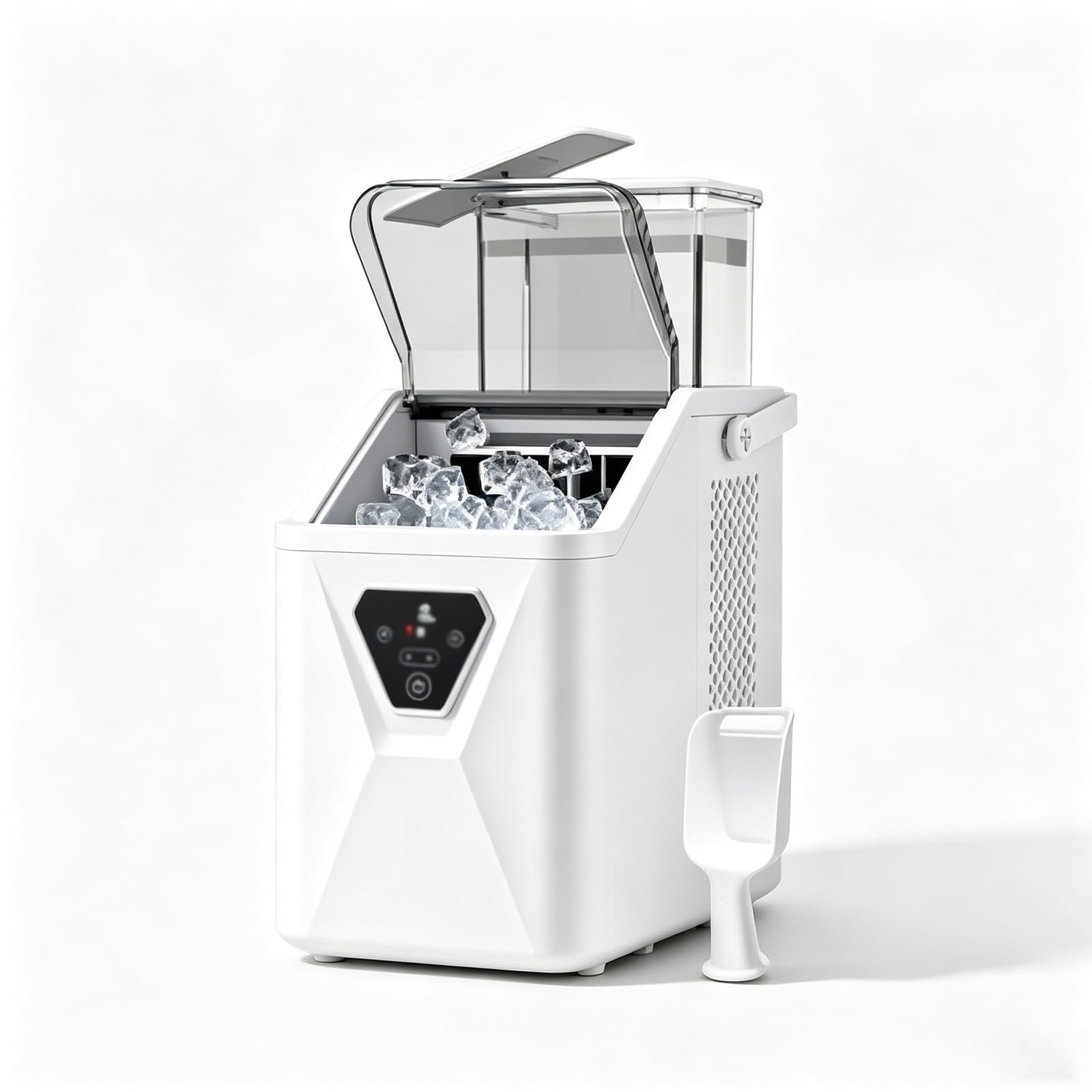 Macchina Ghiaccio da Piano 8-15 Min Produzione Rapida 16kg Al Giorno