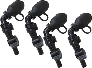 Homesweet 4 Packs Hydration Bladder Valve Replacement Mouthpiece Replacement Hydration Pack Mouthpiece Backpack Valve Self Sealing Valves