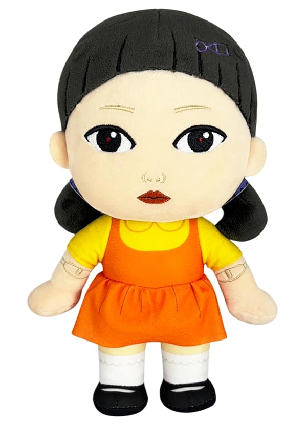 Great Eastern Entertainment Squid Game - Young-HEE Doll Standing Red Light Green Light Plush 10" H by Great Eastern Entertainment - Used condition - US$22.06