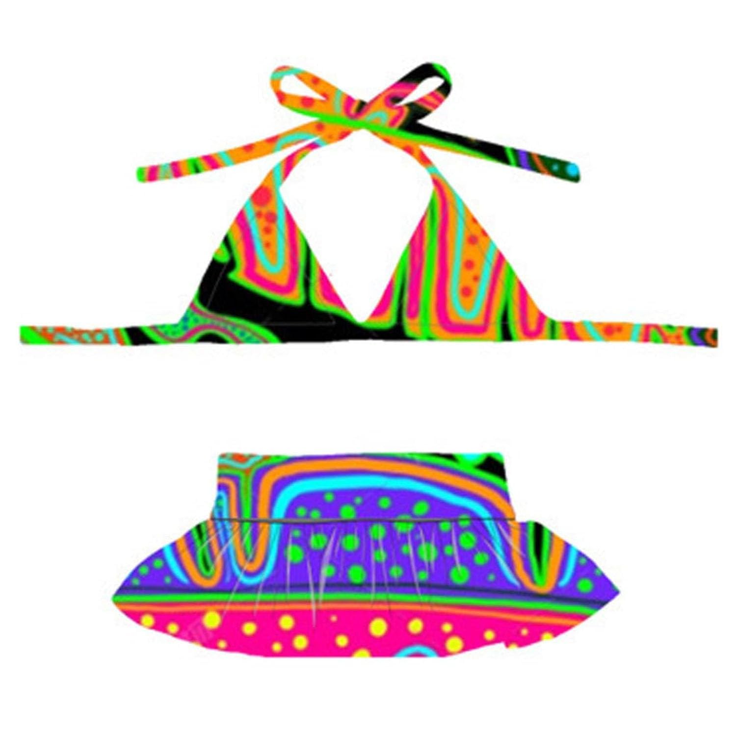 HDKUW Dog Bikini Swimsuit Summer Puppy Bathing Dress Beach Clothes Cat Costume for Puppy Dog Cat Palmleaf XL