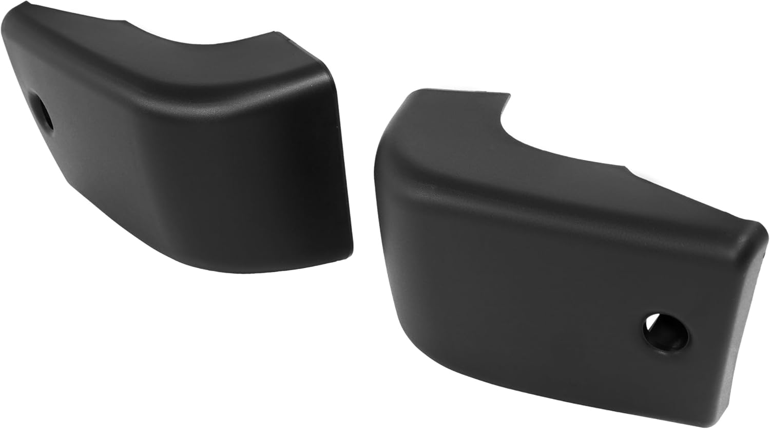 KUAFU Front Bumper End Cap Extension Trim Pair Compatible with 1984-1989 Toyota 4Runner Pickup 4WD Replacement for 5210289106 5210389106 TO1005116 TO1004157 Plastic Black Textured - Left & Right Side