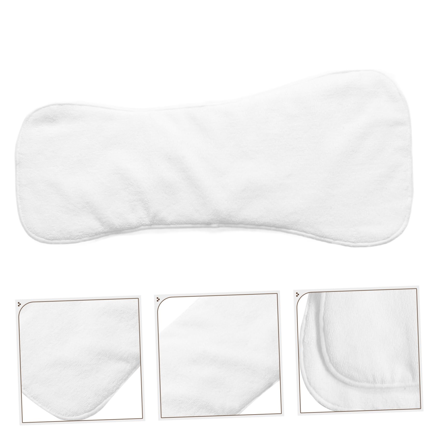 Couche Lavable pour Adulte en Tissu Blanc, Quatre Couches Absorbantes, Douce et Respectueuse Peau, Réutilisable et Adaptée pour Lit et Poussette
