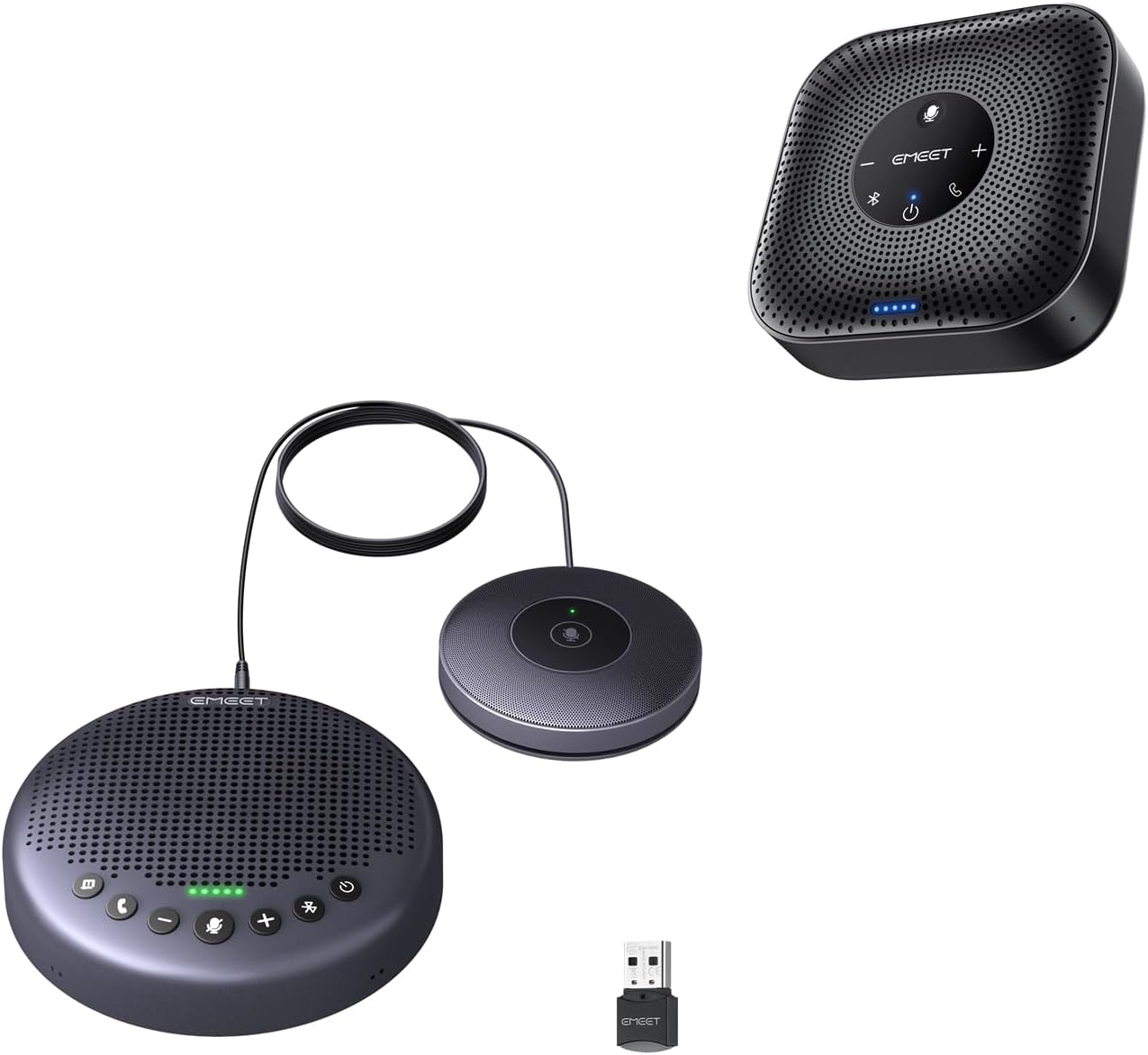 EMEET Luna Plus Kit + M0 Plus USB Bluetooth Speakerphone