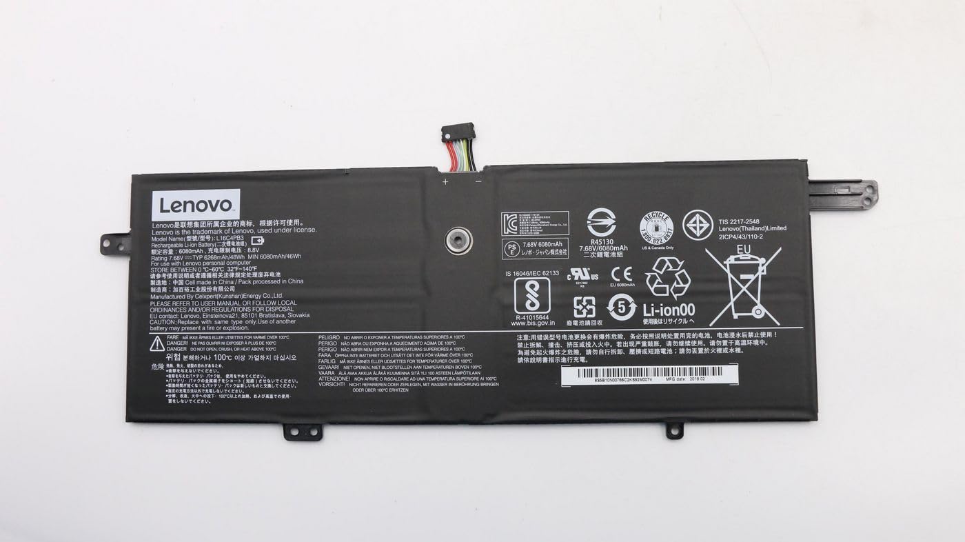 Lenovo 5B10n00766 Battery 37.68V 48Wh 4 Cell 5B10n00766 5706998992772
