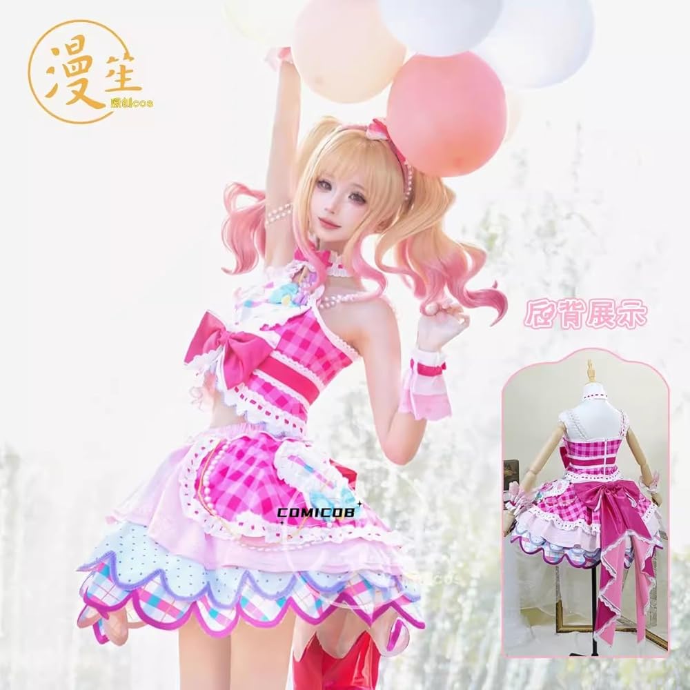 アイカツスターズ虹野ゆめコスプレウィッグ・リボン付き アイカツスターズ 虹野ゆめ ウィッグ コスプレ - メルカリ