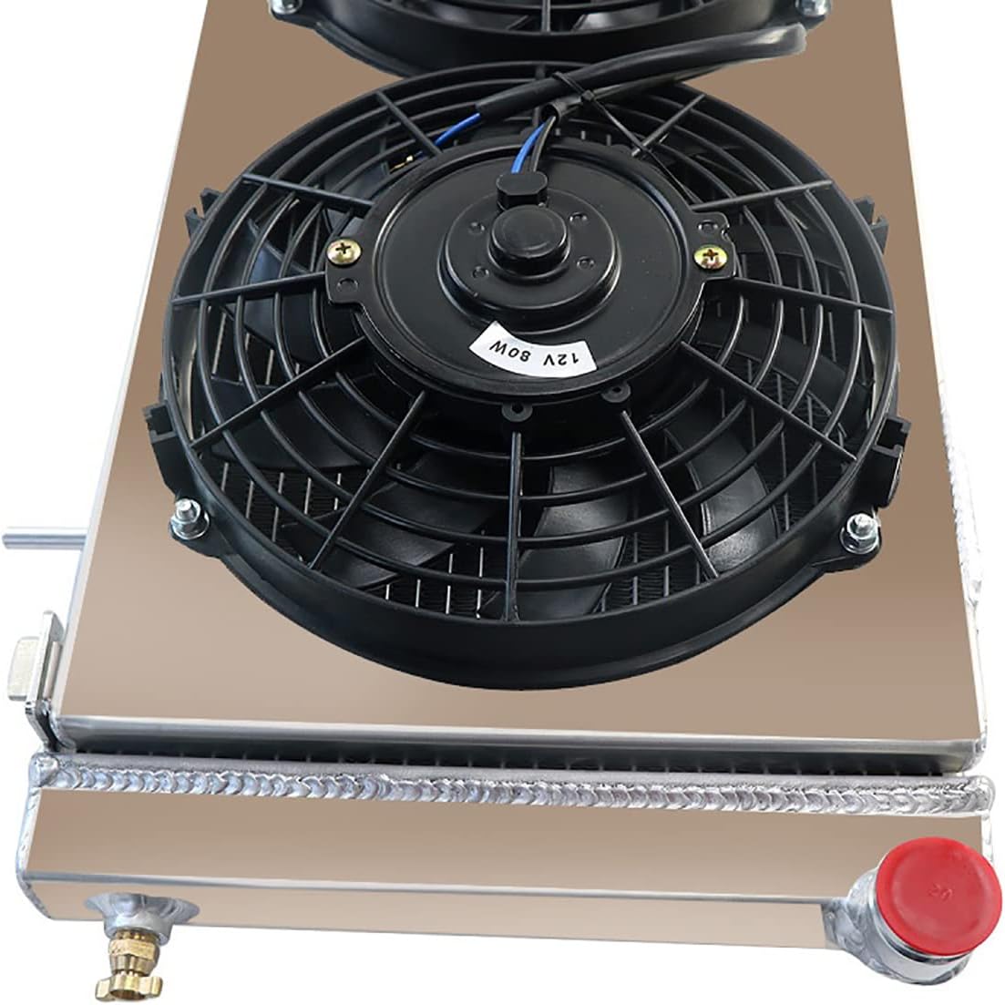 Aluminum Radiator+Shroud Fan+Relay for Jeep 1984-2001 Cherokee,1986-1992 Comanche,1984-1990 Wagoneer 2.1L 2.5L 2.8L 4.0L