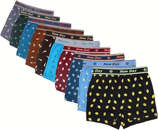 Boy's Cotton Printed Underwear | Boy's Cotton Briefs | Pack of 10 Multicolored