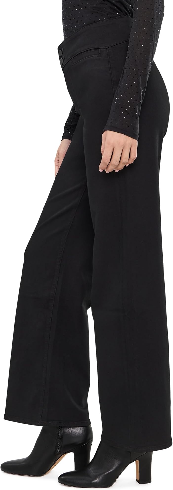 Paige 32" Sasha with Wide Curved Wasitband in Black Shadow, цвет: Чёрный — фото 5