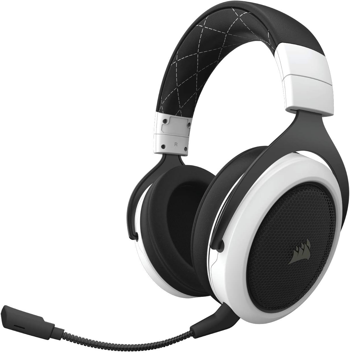 CORSAIR HS70 Wireless - 7.1 Surround Sound Gaming Headset - Discord Certified Headphones - White (Renewed)