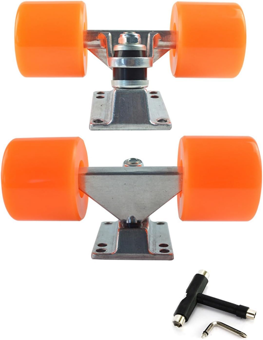 Longboards Truck and Wheel Skateboards Bracket Bridge Base and PU Hardware Skateboards Accessories Longboards Trucks and PU Wheel
