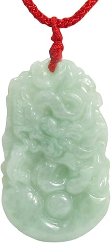 Dahlia Collar de jade del zodiaco chino, jadeíta birmana certificada de grado A real