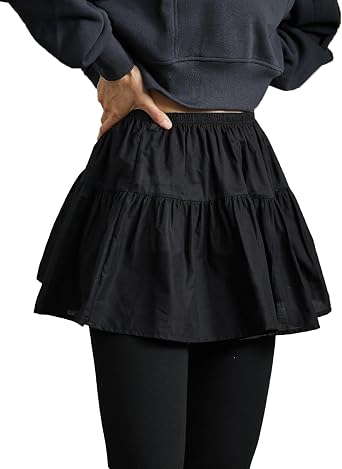 BEAUTELICATE Shirt Extender Top Tunic Extender Women 100% Cotton Half Slip Mini Underskirt
