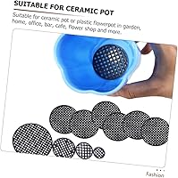 Vista 4 de Macetas de malla a prueba de fugas, 100 unidades, a prueba de fugas, almohadilla de agujero para maceta, maceta redonda, bonsái, transpirable