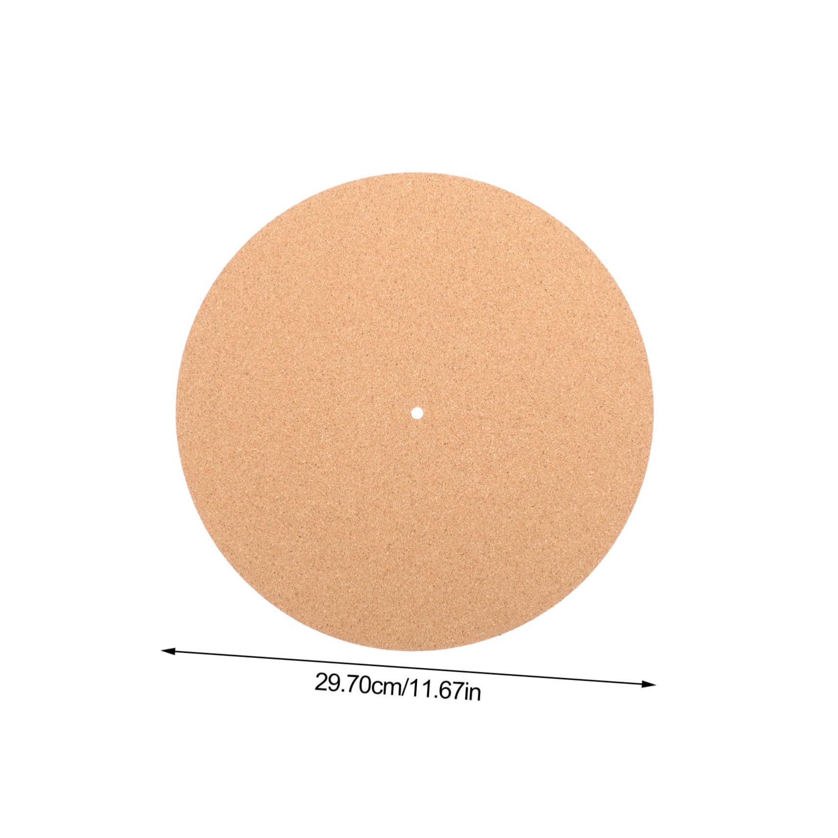 Toyvian Cork Mat for Record Player Vinyl Record Turntable Mat Sturdy Slipmat Vibration Reduction Scratch Prevention